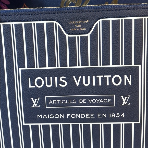 Louis Vuitton Neverfull Inside out Pochette Navy - Picture 2 of 9